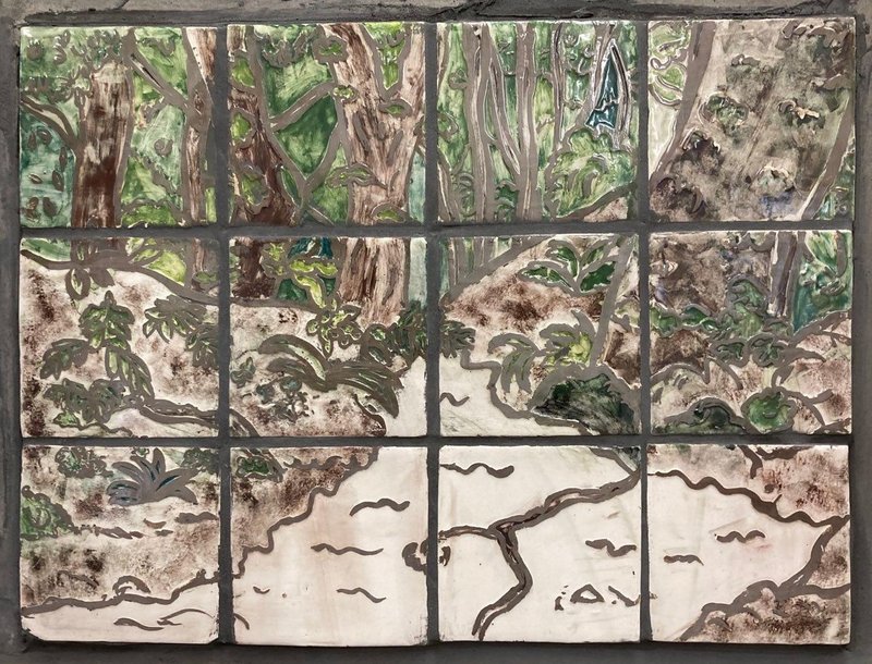landscape mural